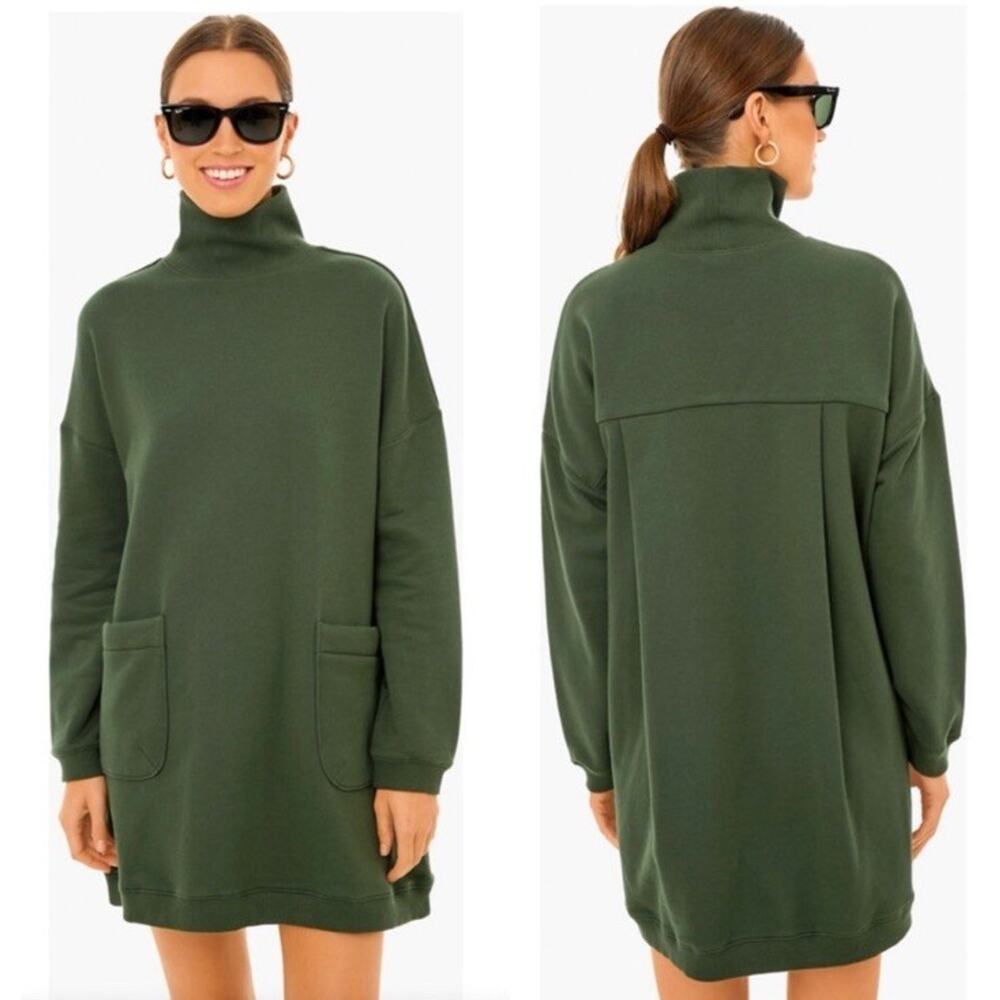 Tuckernuck Pomander Place Porter Dress Forest Green Small Relaxed Fit Casual